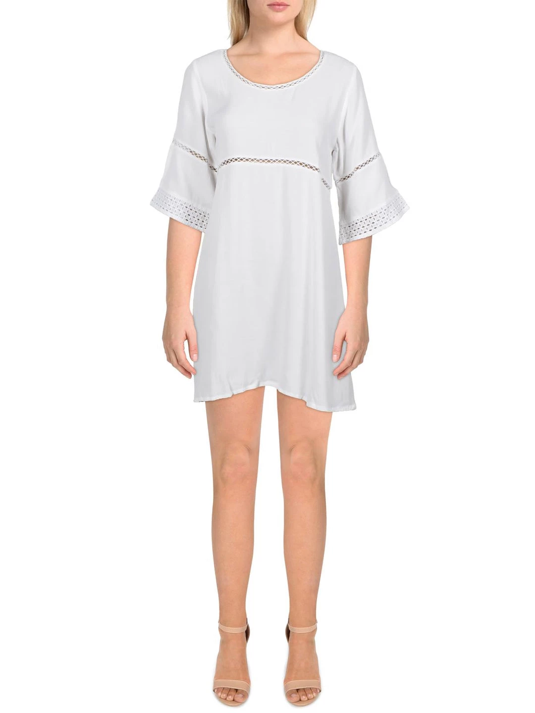 New β€οΈ Sancia Francoise π© Womens Eyelet Short Sleeves Fit & Flare π Dress π 1 New β€οΈ Sancia Francoise π© Womens Eyelet Short Sleeves Fit & Flare π Dress π