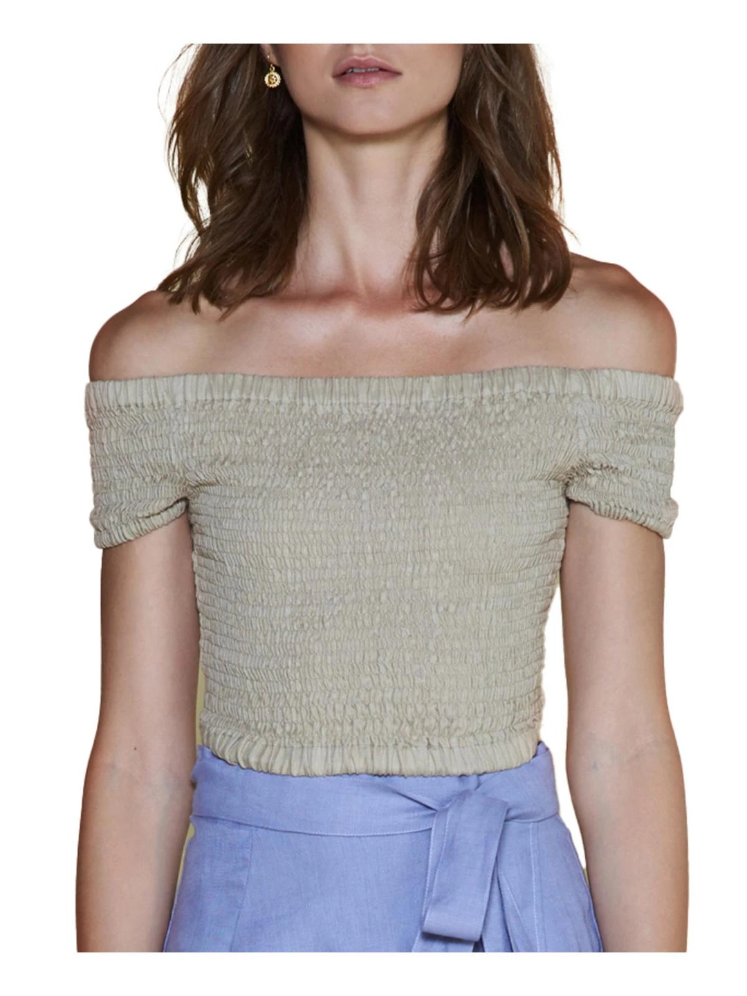 Brand new π€© Sancia Amelie π© Womens Linen Smocked Crop Top βοΈ 1 Brand new π€© Sancia Amelie π© Womens Linen Smocked Crop Top βοΈ