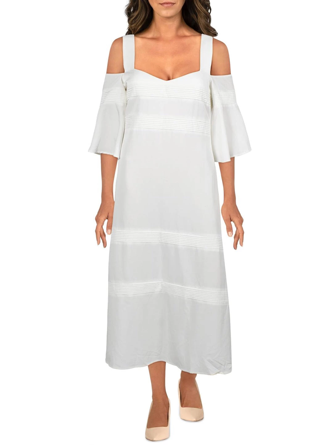 Cheap π Sancia The Celena π© Womens Cold Shoulder Pleated Fit & Flare π Dress π 1 Cheap π Sancia The Celena π© Womens Cold Shoulder Pleated Fit & Flare π Dress π