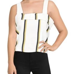 Promo π Sancia Cibile π© Womens Tencel Blend Square Neck Crop Top βοΈ