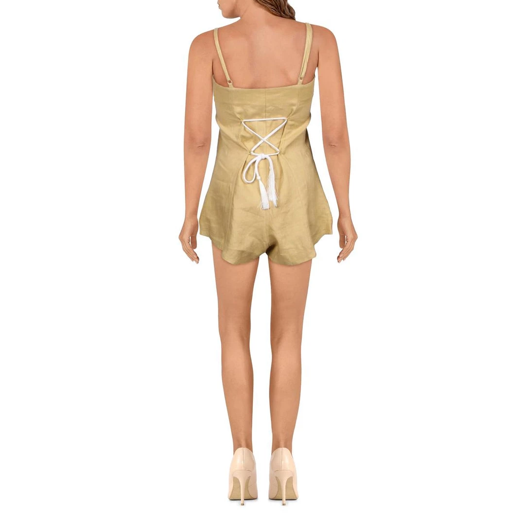 Wholesale π Sancia Cap D'Ail π© Womens Linen Lace Up Romper π 2 Wholesale π Sancia Cap D'Ail π© Womens Linen Lace Up Romper π - Image 2