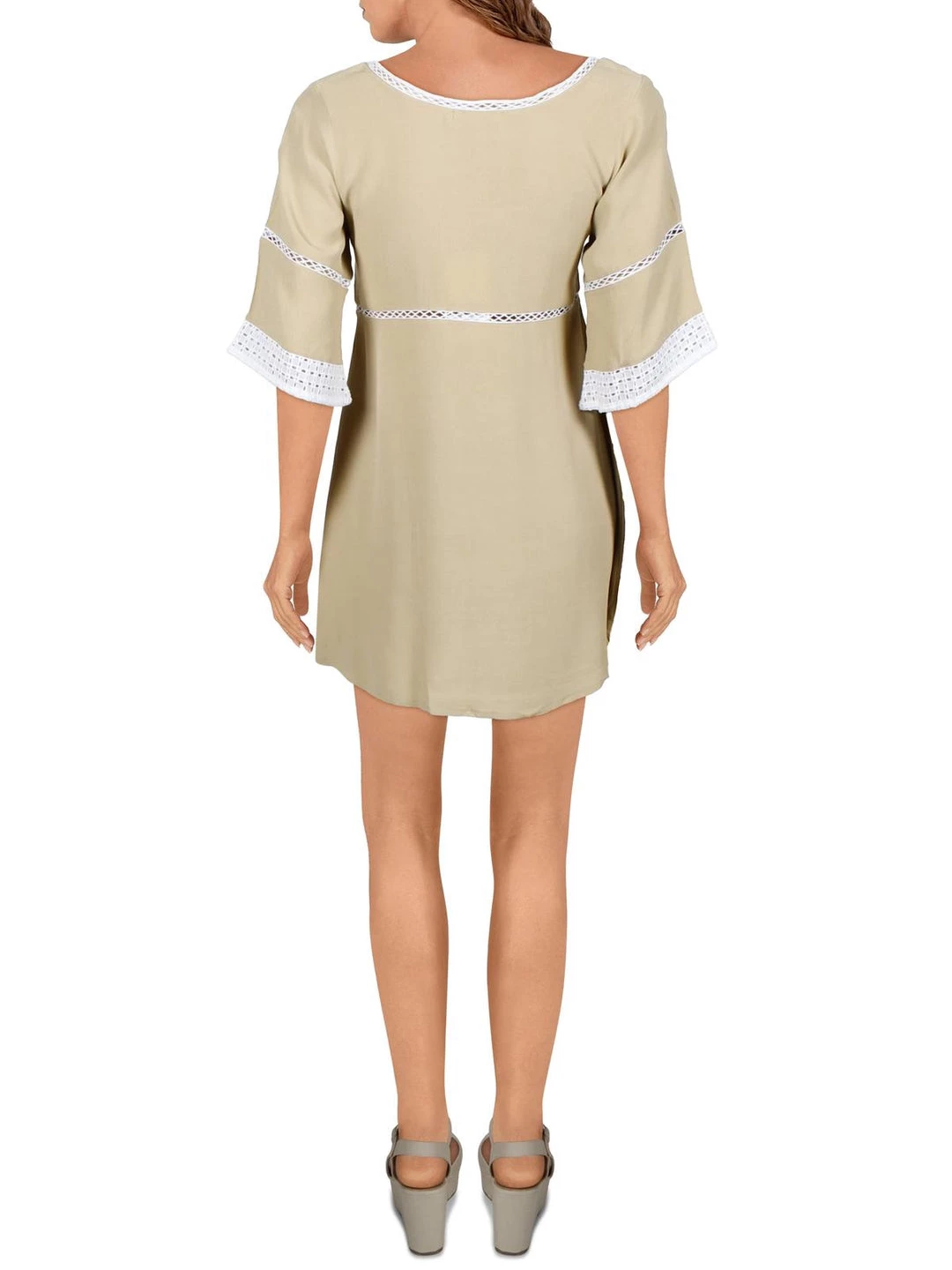 Flash Sale π Sancia D'Azur π© Womens Solid V-Neck Shift π Dress β 3 Flash Sale π Sancia D'Azur π© Womens Solid V-Neck Shift π Dress β - Image 3