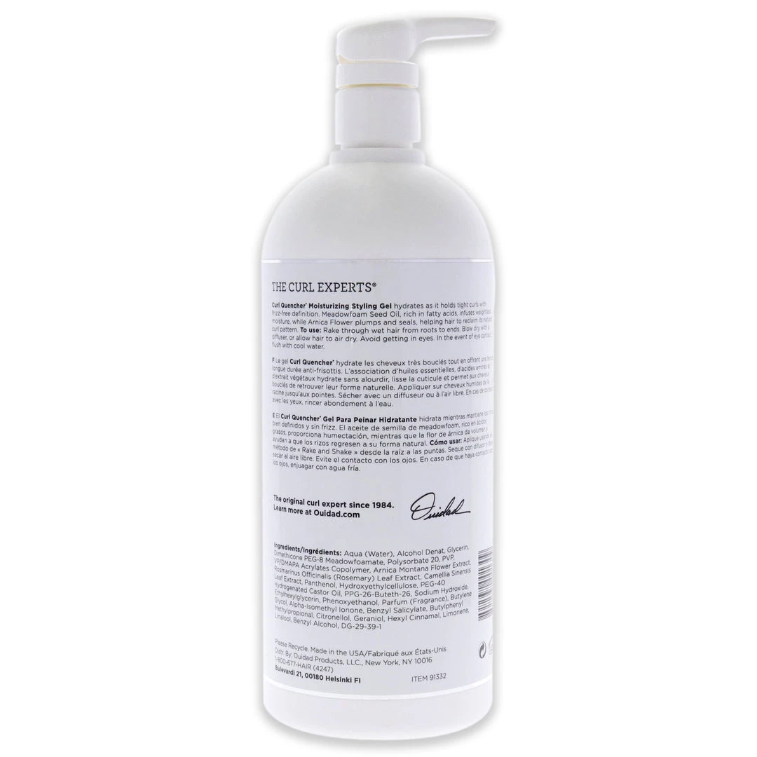 New π Curl Quencher Moisturizing Styling Gel by Ouidad for Unisex - 33.8 oz Gel 𧨠2 New π Curl Quencher Moisturizing Styling Gel by Ouidad for Unisex - 33.8 oz Gel 𧨠- Image 2
