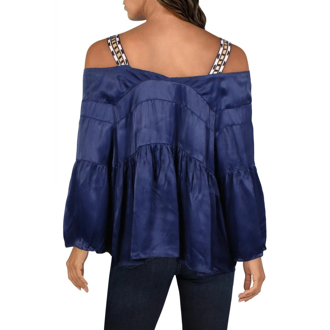 Hot Sale π₯° Sancia The Escales π© Womens Ruched Cold Shoulder Blouse π 2 Hot Sale π₯° Sancia The Escales π© Womens Ruched Cold Shoulder Blouse π - Image 2
