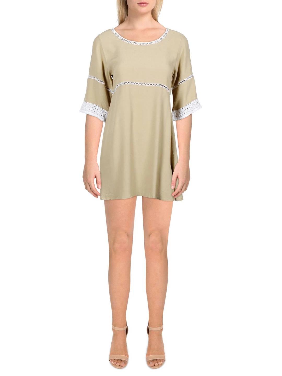 New β€οΈ Sancia Francoise π© Womens Eyelet Short Sleeves Fit & Flare π Dress π 3 New β€οΈ Sancia Francoise π© Womens Eyelet Short Sleeves Fit & Flare π Dress π - Image 3