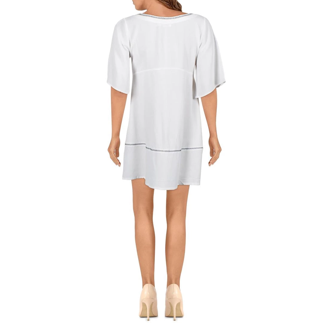 Flash Sale π Sancia D'Azur π© Womens Solid V-Neck Shift π Dress β 2 Flash Sale π Sancia D'Azur π© Womens Solid V-Neck Shift π Dress β - Image 2
