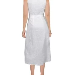 Hot Sale ✨ Sancia Mairie 👩 Womens Linen V-Neck Wrap 👗 Dress ⭐