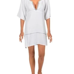 Flash Sale π Sancia D'Azur π© Womens Solid V-Neck Shift π Dress β