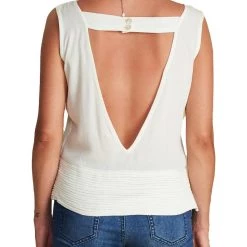 Outlet ❤️ Sancia Mimi 👩 Womens V-Neck Cropped Blouse 😍