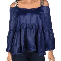 Hot Sale π₯° Sancia The Escales π© Womens Ruched Cold Shoulder Blouse π