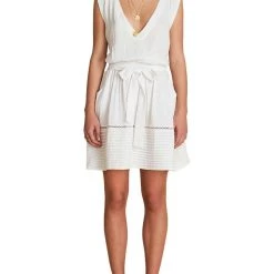 Discount π₯ Sancia Anja π© Womens V-Neck Pleated Fit & Flare π Dress π